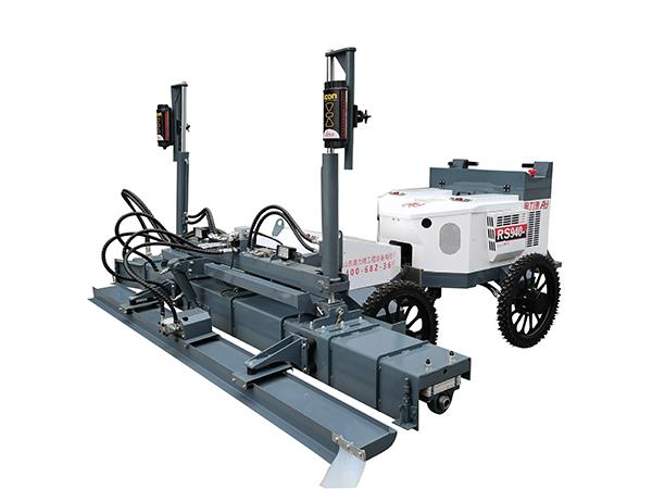 借鉴工业车辆成熟的横置油缸转向技术，创新性的运用于激光找平机